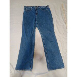 NYDJ Jeans 16 Womens BLUE MARILYN STRAIGHT Preowned Summer Winter